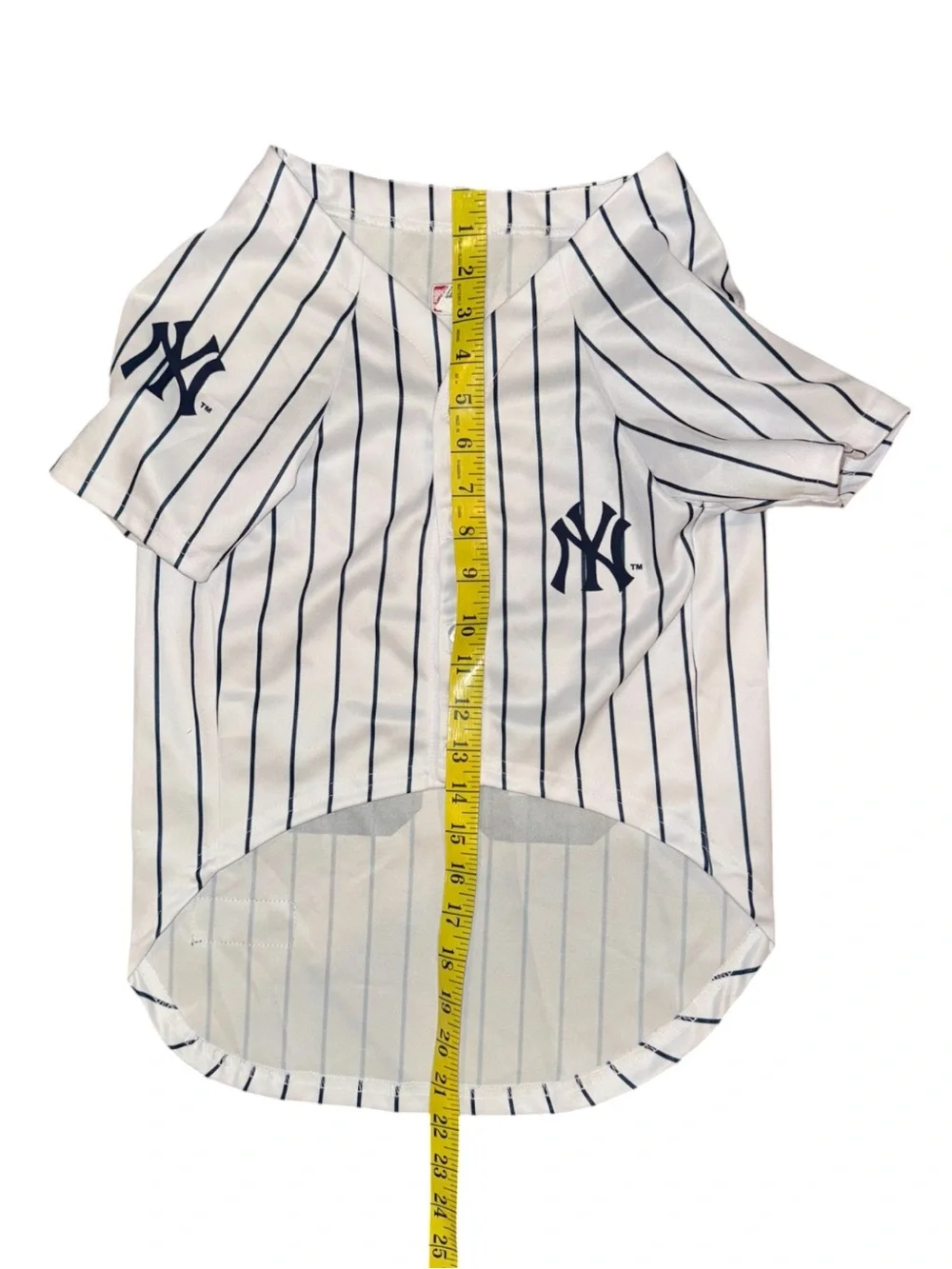 New York Yankees Aaron Judge #99 Pinstripe Jersey Dog Costume